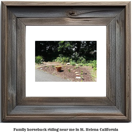 family horseback riding near me in St. Helena, California